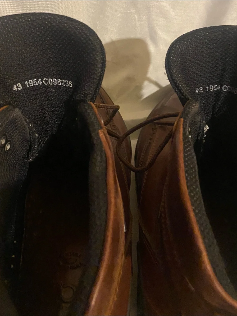 ECCO Men's Brown Leather Hiking Boots Gortex Waterproof